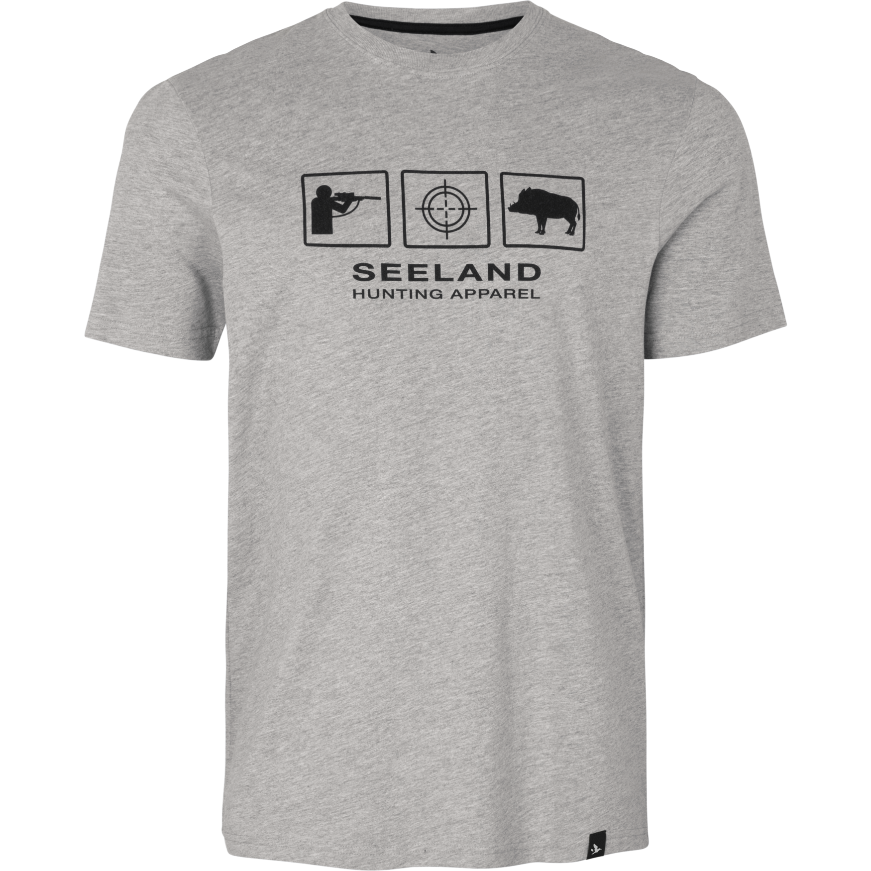 Seeland Men’s Lanner T-Shirt Melange Dark Grey Melange