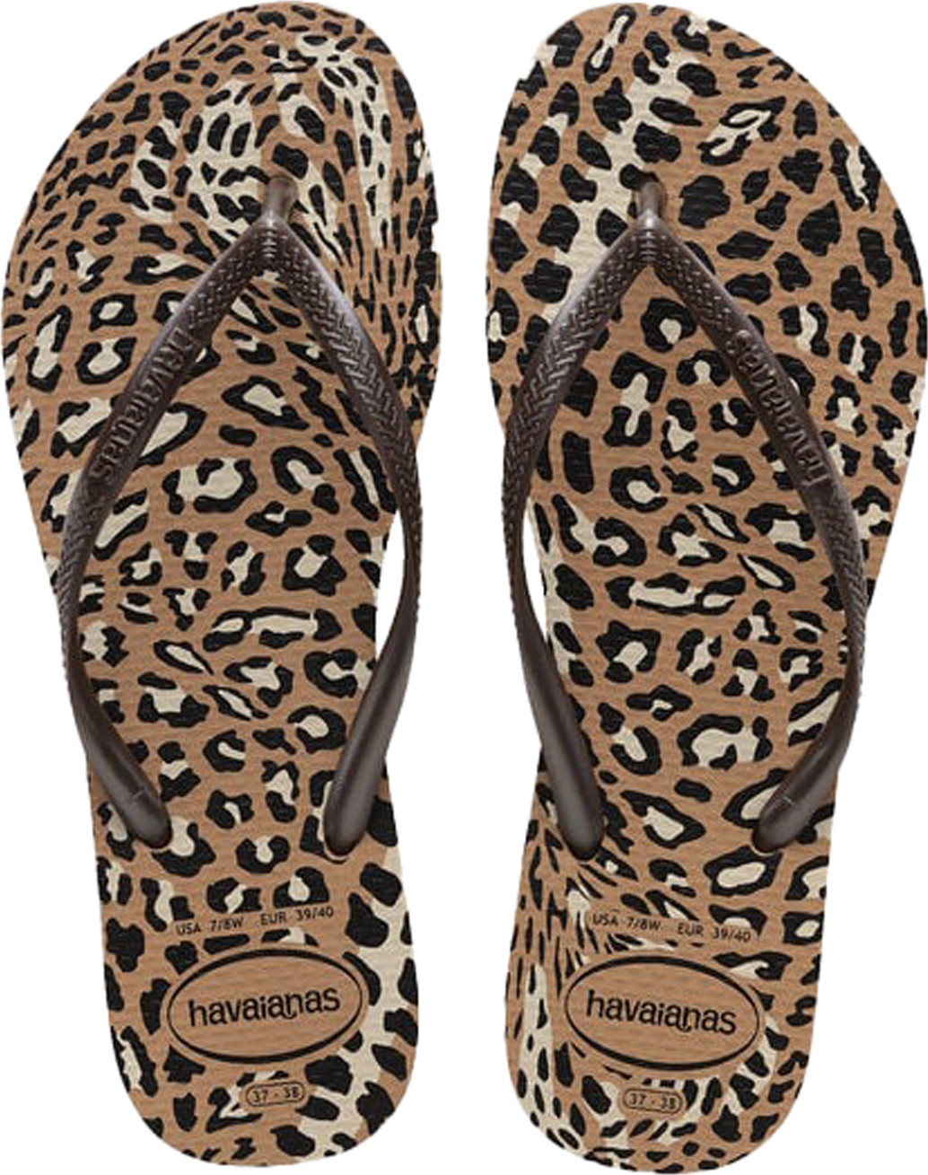 Havaianas Women’s Slim Animals Rose Gold/Cafe