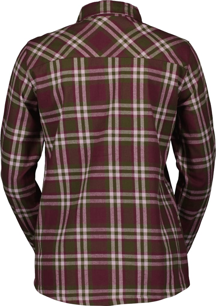 Scott Women's Shirt Flannel Longsleeve Fir Green/wild Red Scott