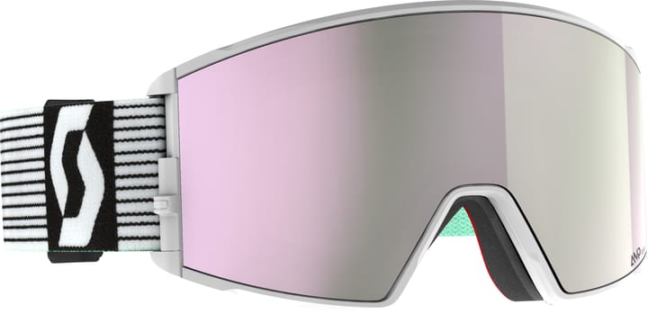 Scott Unisex Goggle React Amp Pro White/Mint Grn Scott