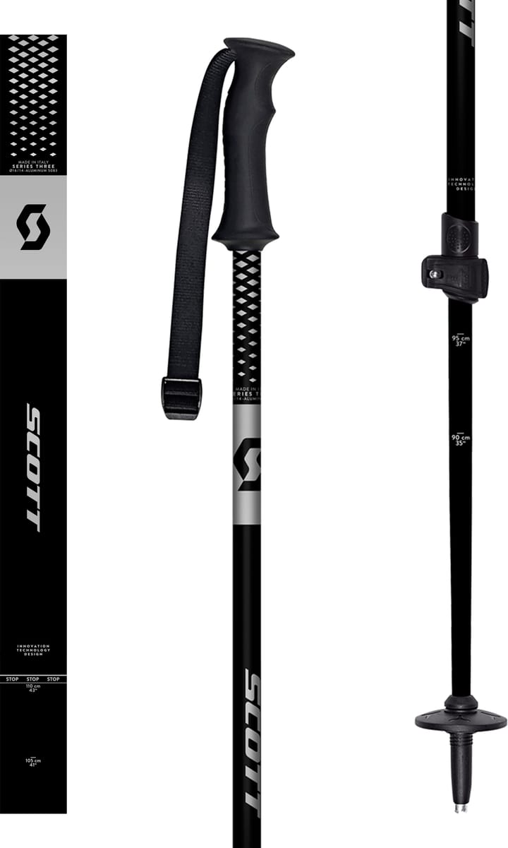 Scott Kids' Element Adjustable Junior Pole Black Scott