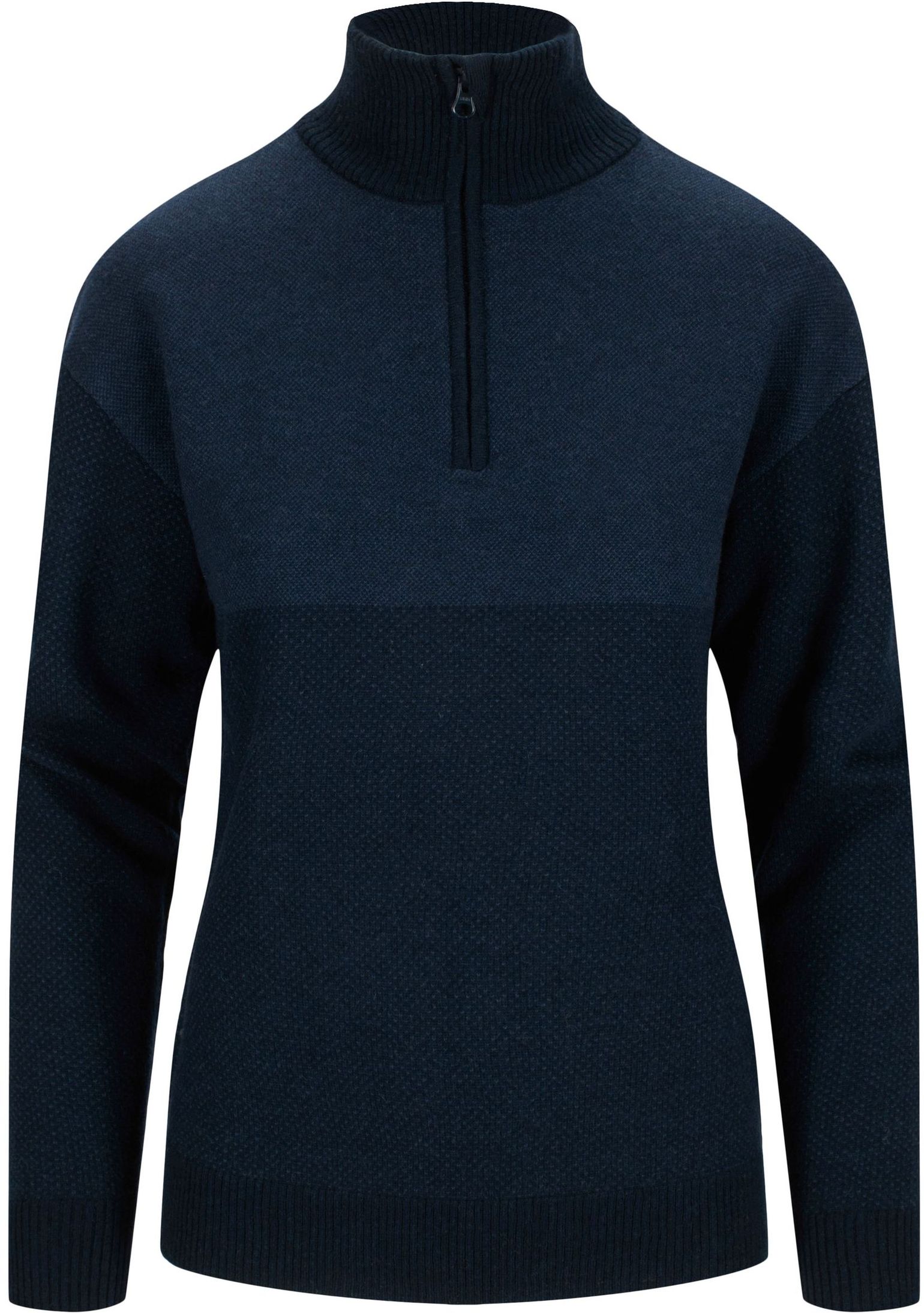 Tufte Wear W Robin Stitch Half-Zip Sweater Sky Captain / Mood Indigo