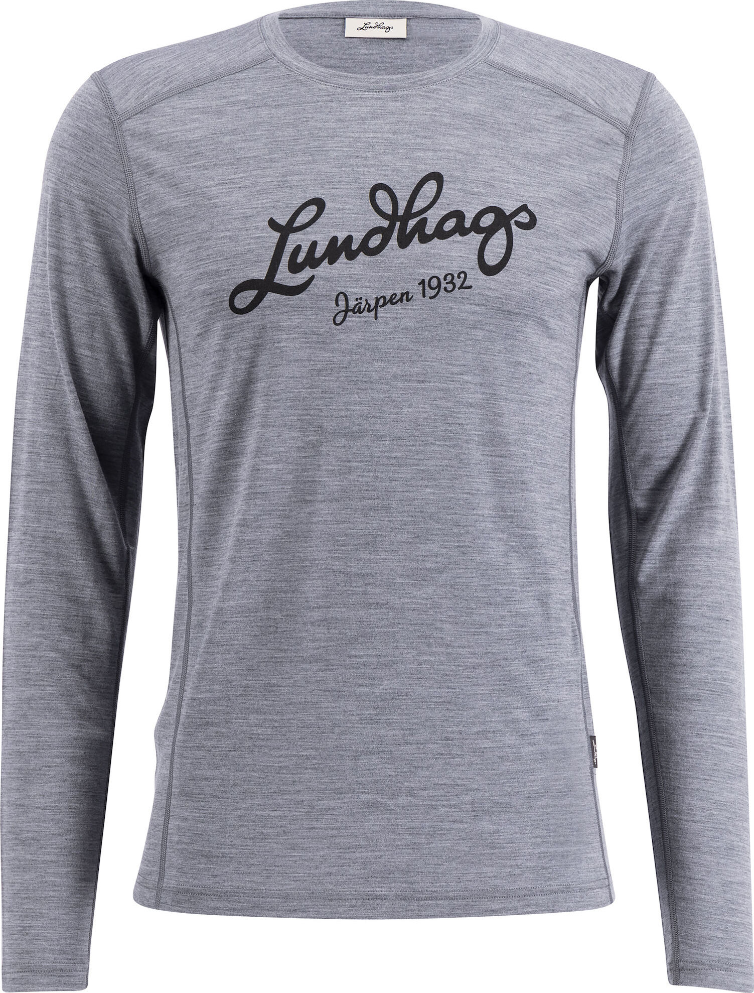 Lundhags Men’s Fulu Merino Longsleeve T-Shirt Grey Melange