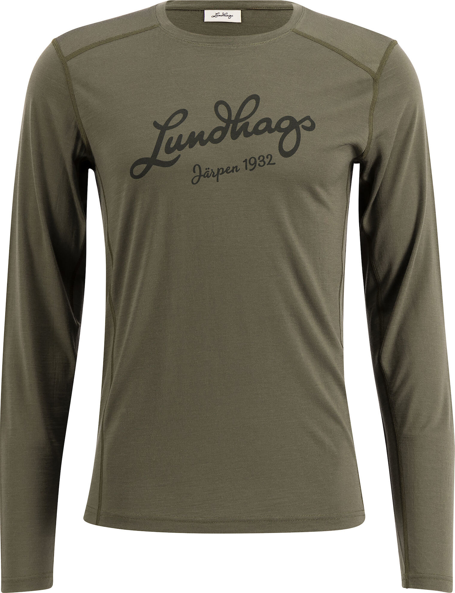 Lundhags Men’s Fulu Merino Longsleeve T-Shirt Forest Green