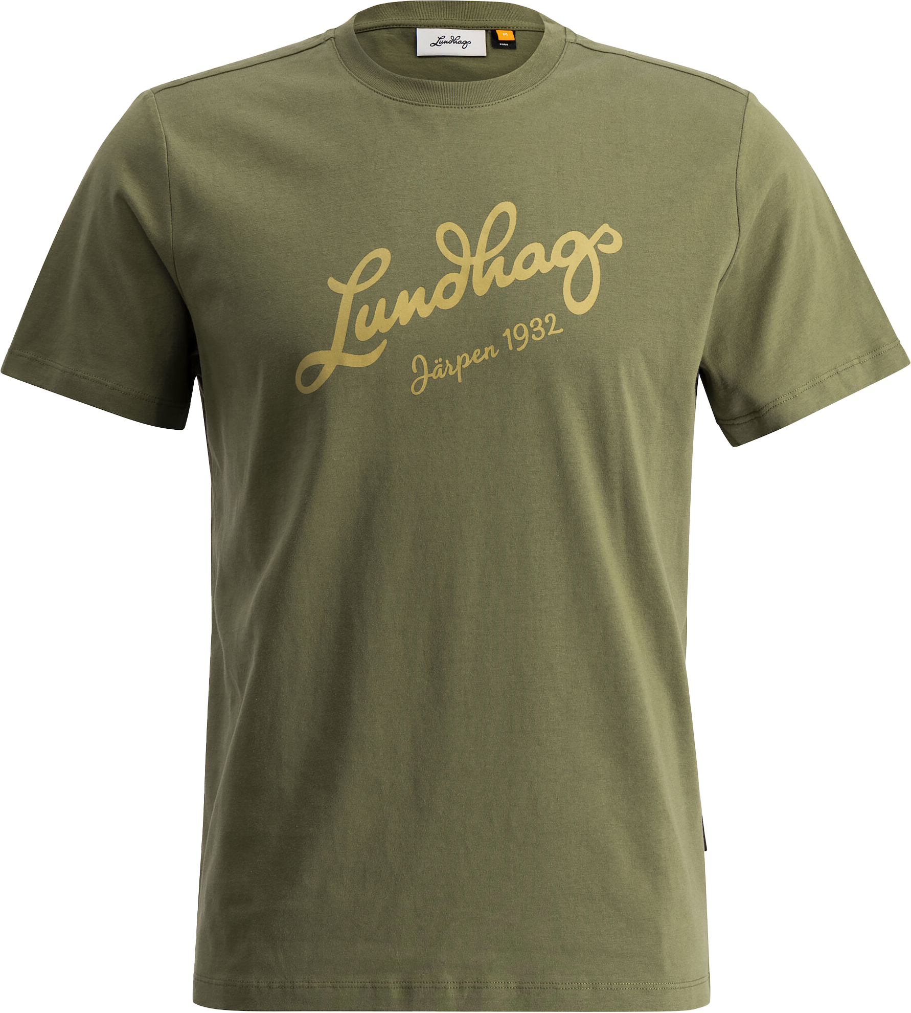 Lundhags Men’s Järpen Logo T-Shirt Pine Green