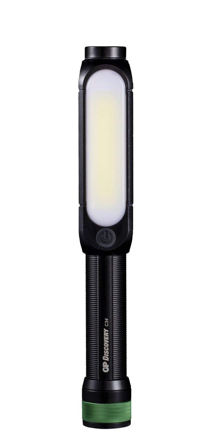 GP Batterier GP Discovery Work Light COB LED C34 Black GP Batterier