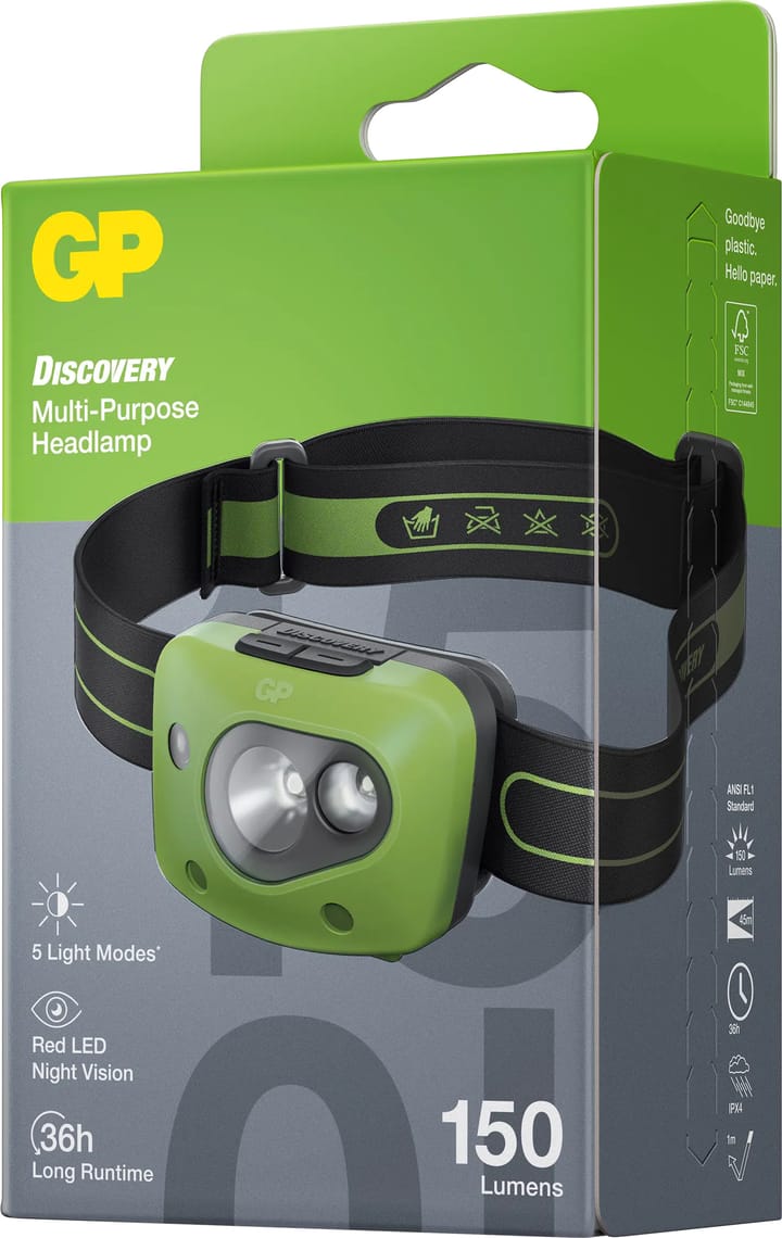 GP Batterier GP Discovery Multi Purpose Headlamp CH43 Green GP Batterier