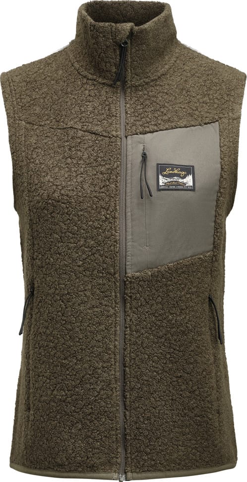 Lundhags Women's Flok Wool Pile Vest Forest Green Lundhags