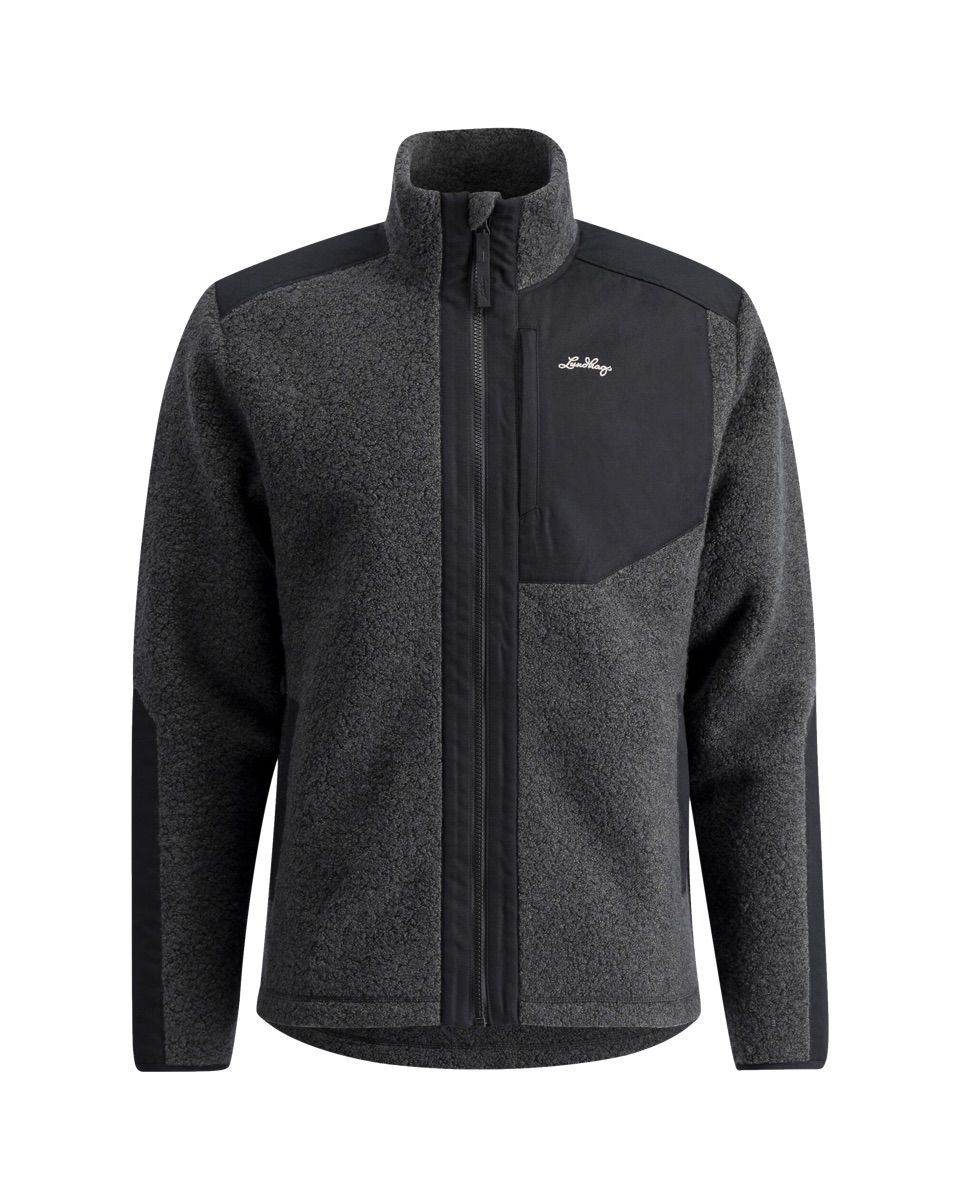 Lundhags Saruk Wool Pile Mid Full Zip M Charcoal