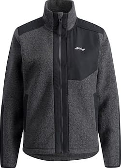 Lundhags Men's Saruk Wool Pile Mid Full Zip Charcoal