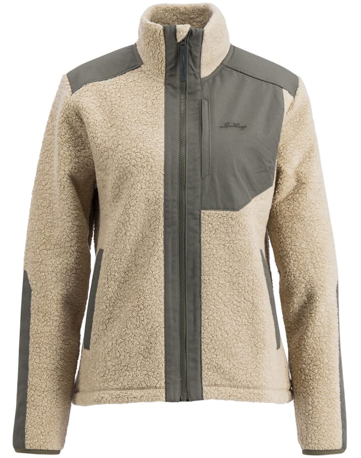 Lundhags Women's Saruk Wool Pile Mid Full Zip Sand Lundhags