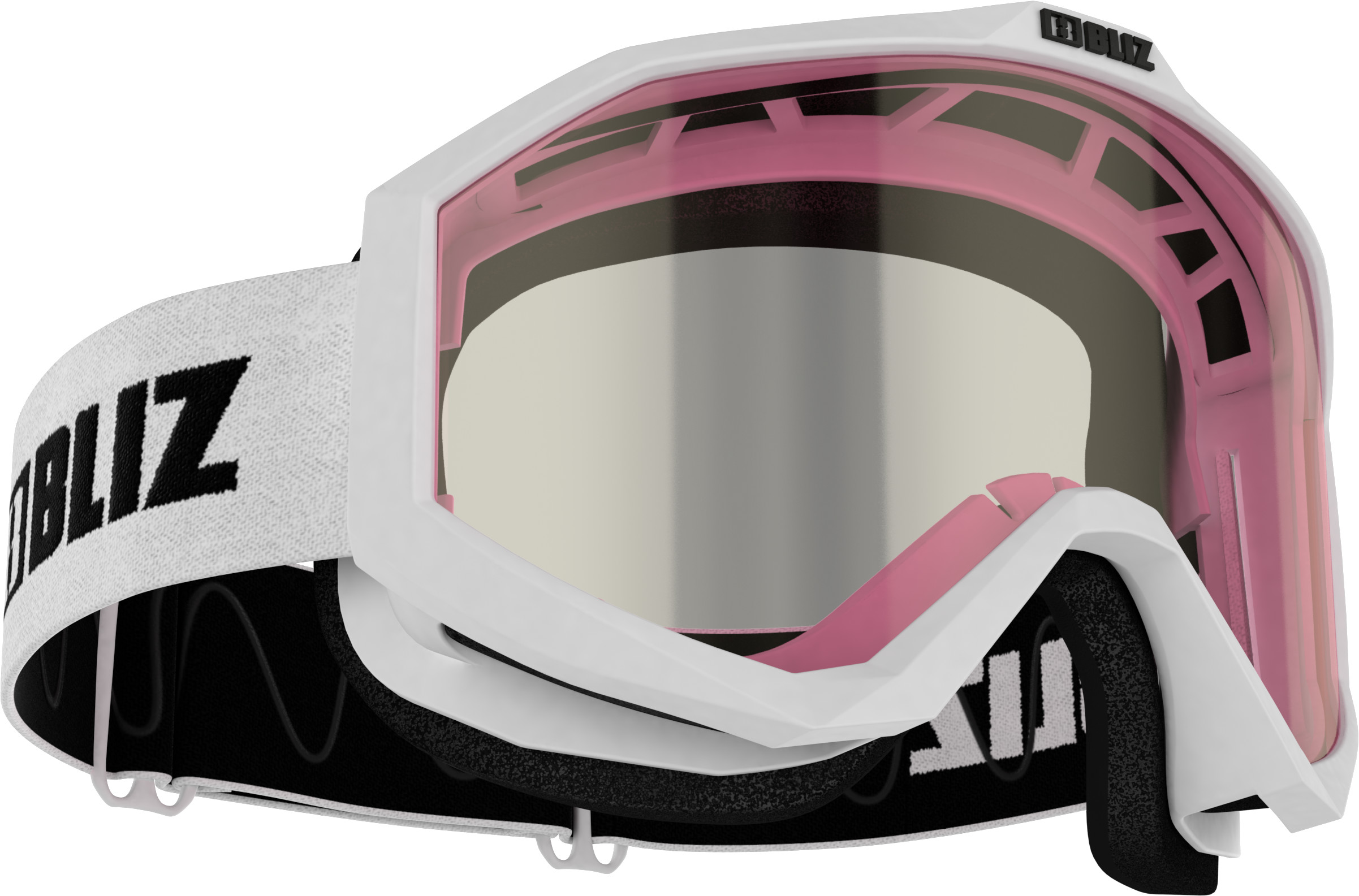 Bliz Juniors’ Liner Matt White/Pink Contrast