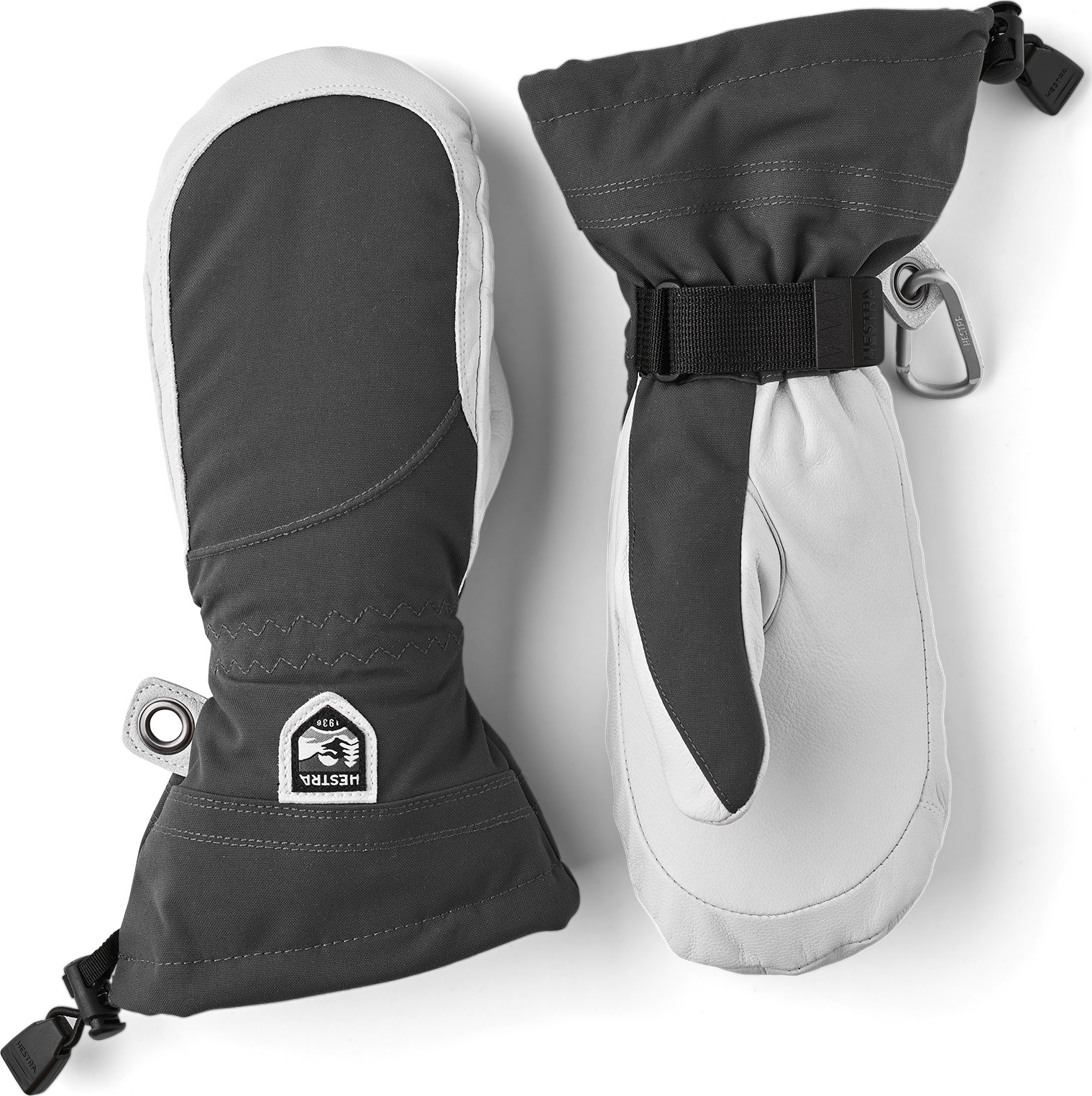 Hestra Women’s Heli Ski Female Mitt Grey/Offwhite