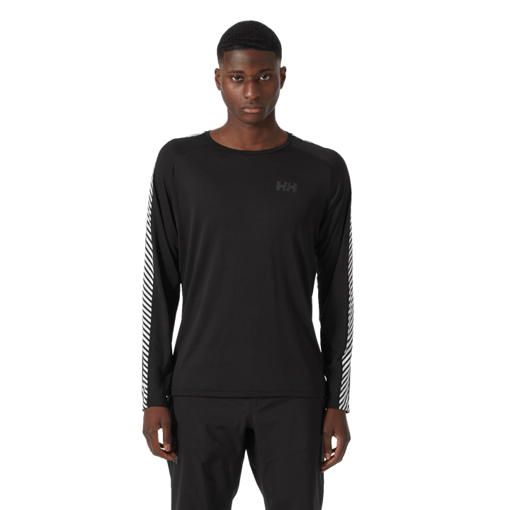 Helly Hansen Men's Lifa Active Stripe Crew Black Helly Hansen