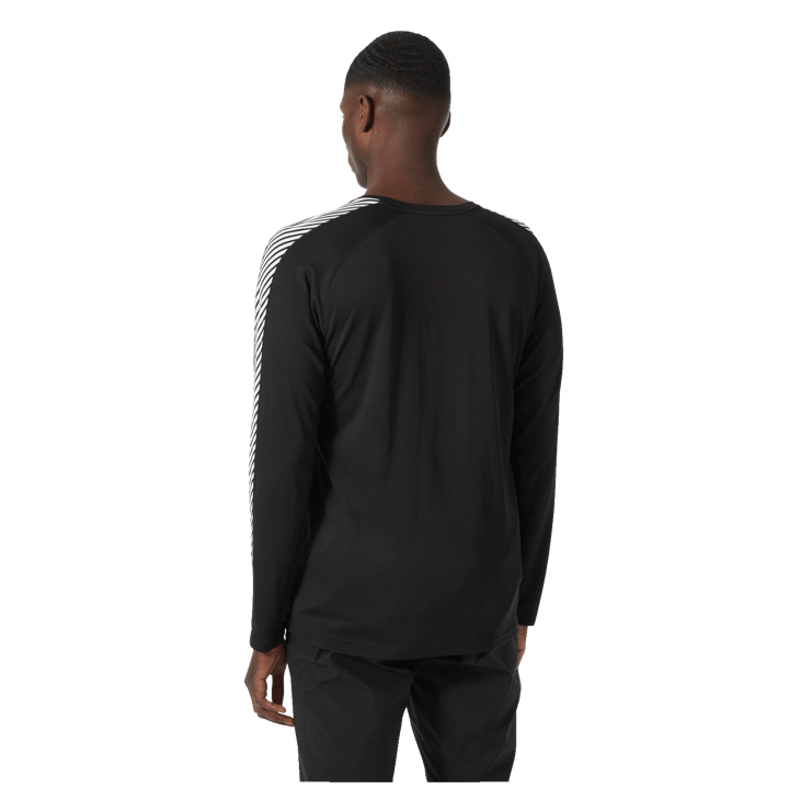 Helly Hansen Men's Lifa Active Stripe Crew Black Helly Hansen