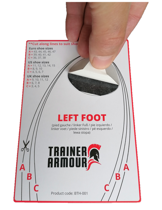 Trainer Armour Big Toe Hole Preventer Black