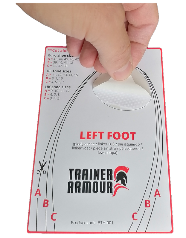 Trainer Armour Big Toe Hole Preventer White