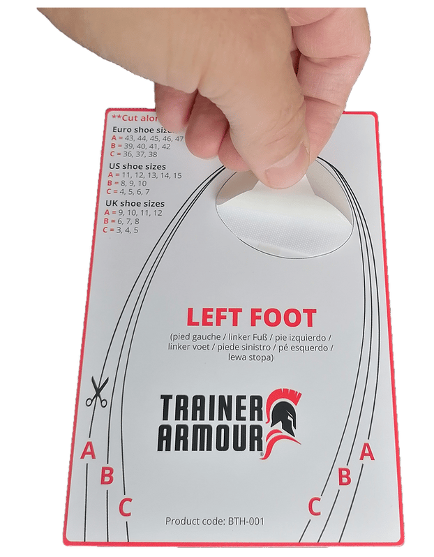 Trainer Armour Big Toe Hole Preventer White