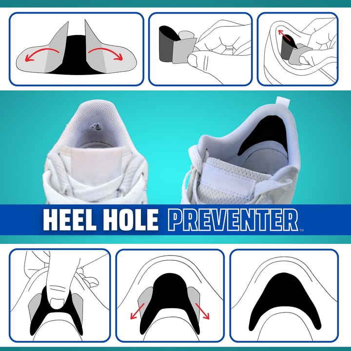 Trainer Armour Heel Hole Preventer White Trainer Armour