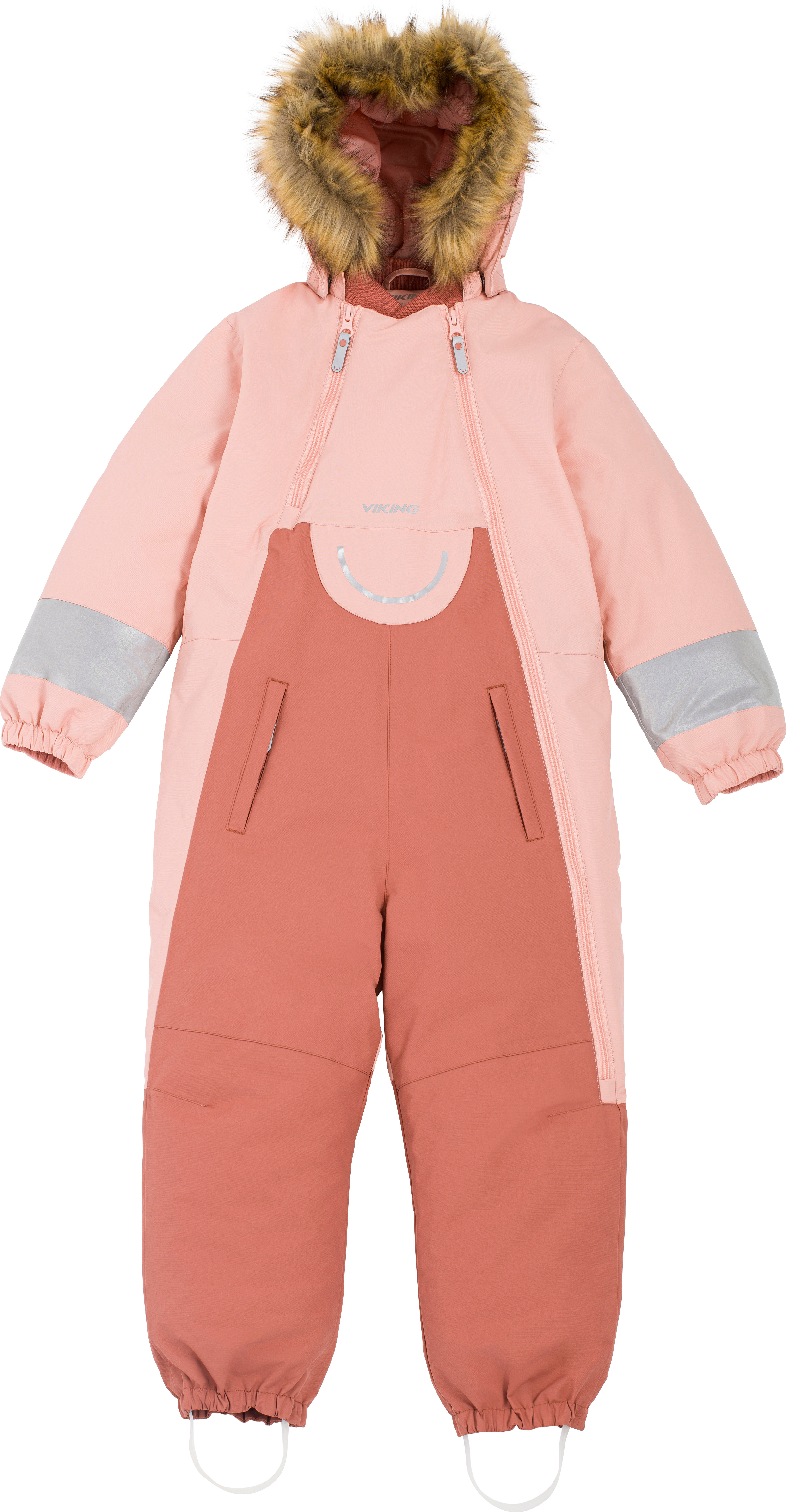 Viking Footwear Kids’ Alv Winter Playsuit Pink