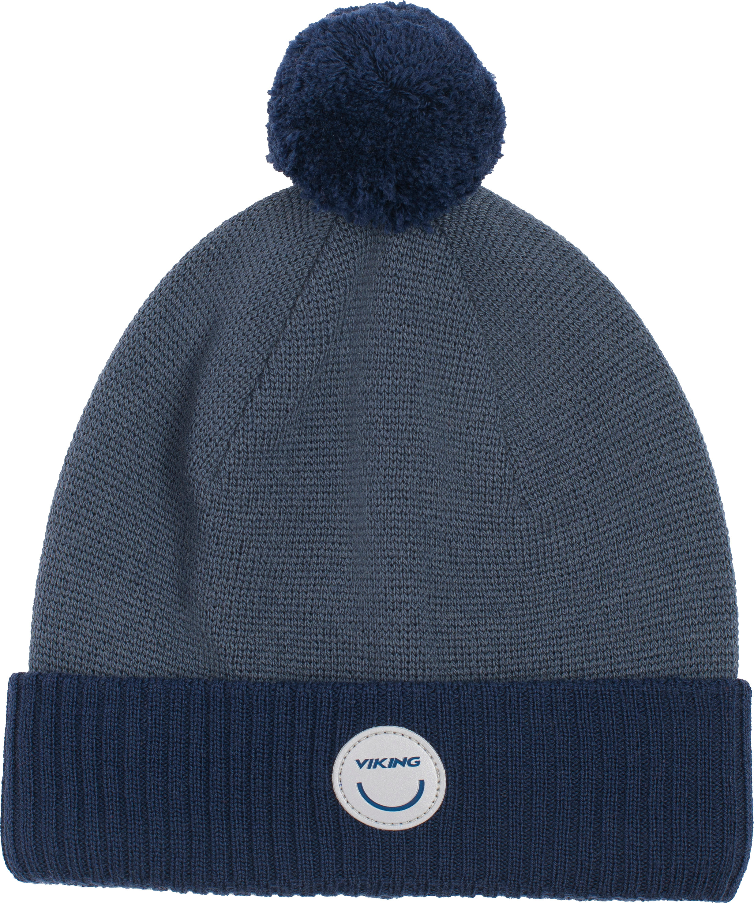 Viking Footwear Kids’ Toasty Beanie Wool Pom Pom Navy