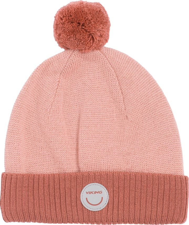 Viking Footwear Kids' Toasty Beanie Wool Pom Pom Pink Viking Footwear