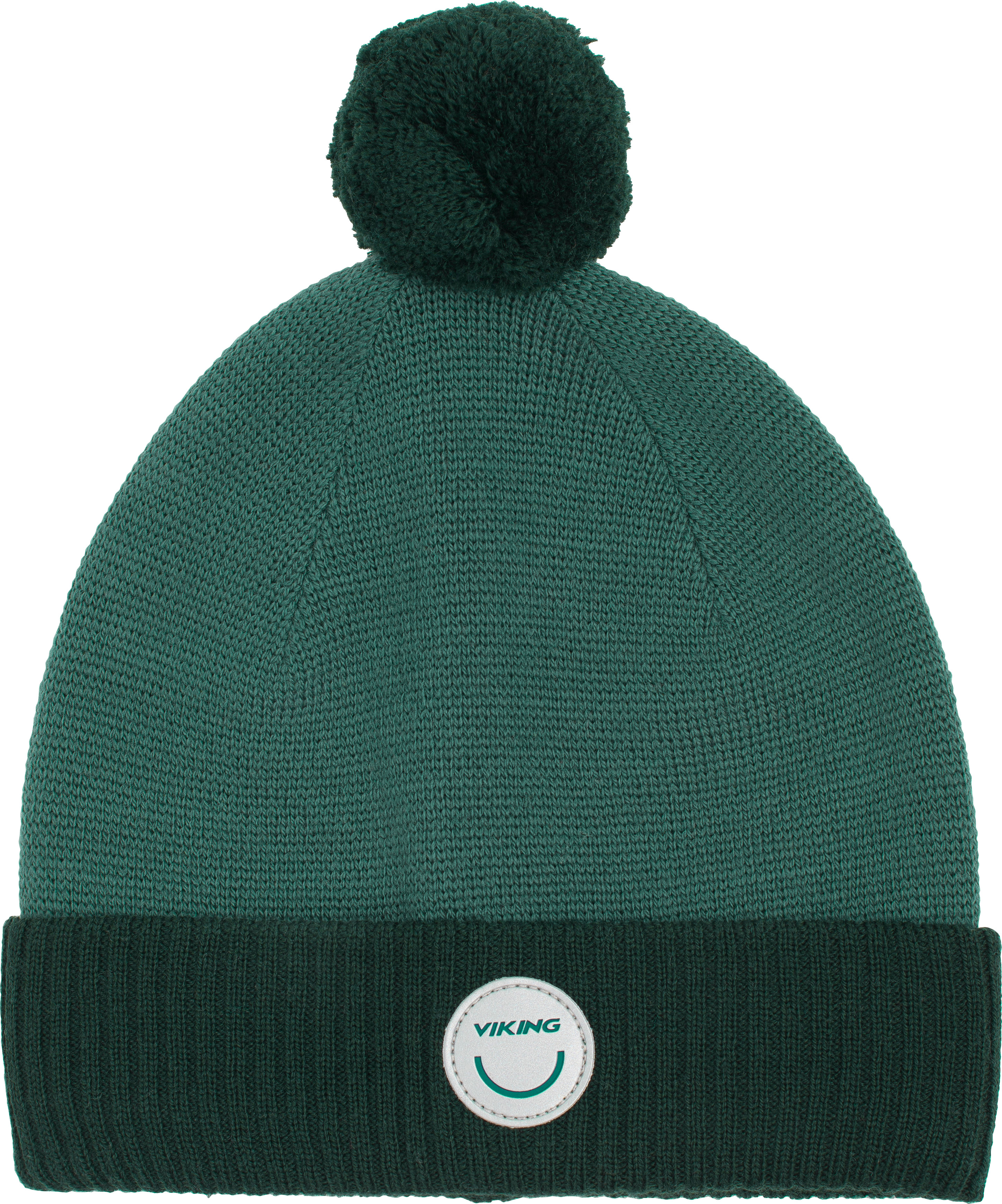 Viking Footwear Kids’ Toasty Beanie Wool Pom Pom Pine