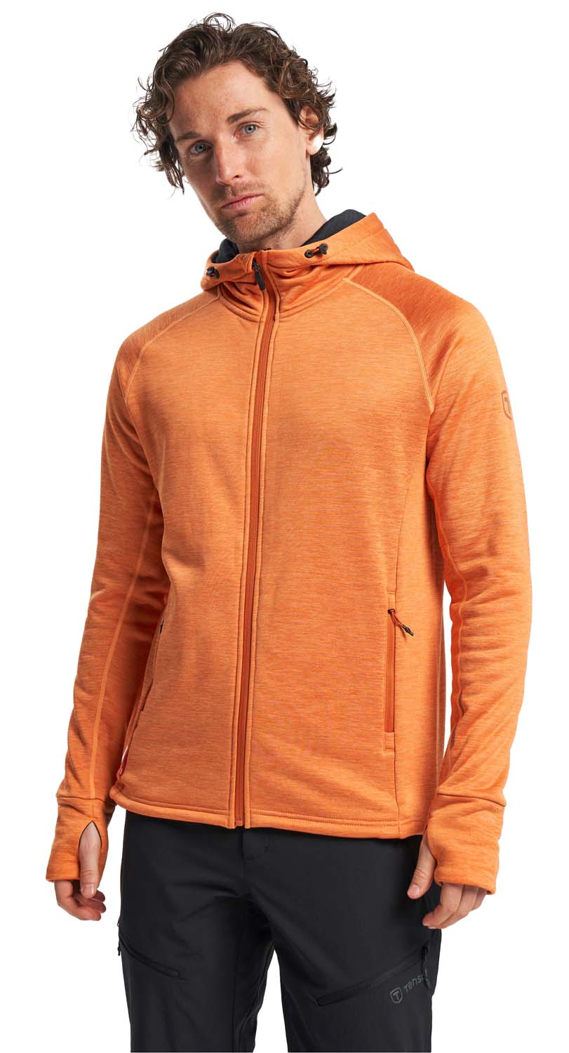 Tenson Men’s TXlite Hoodie Zip Amberglow