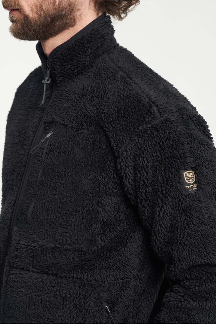 Tenson Men's Thermal Pile Zip Jacket Black Tenson