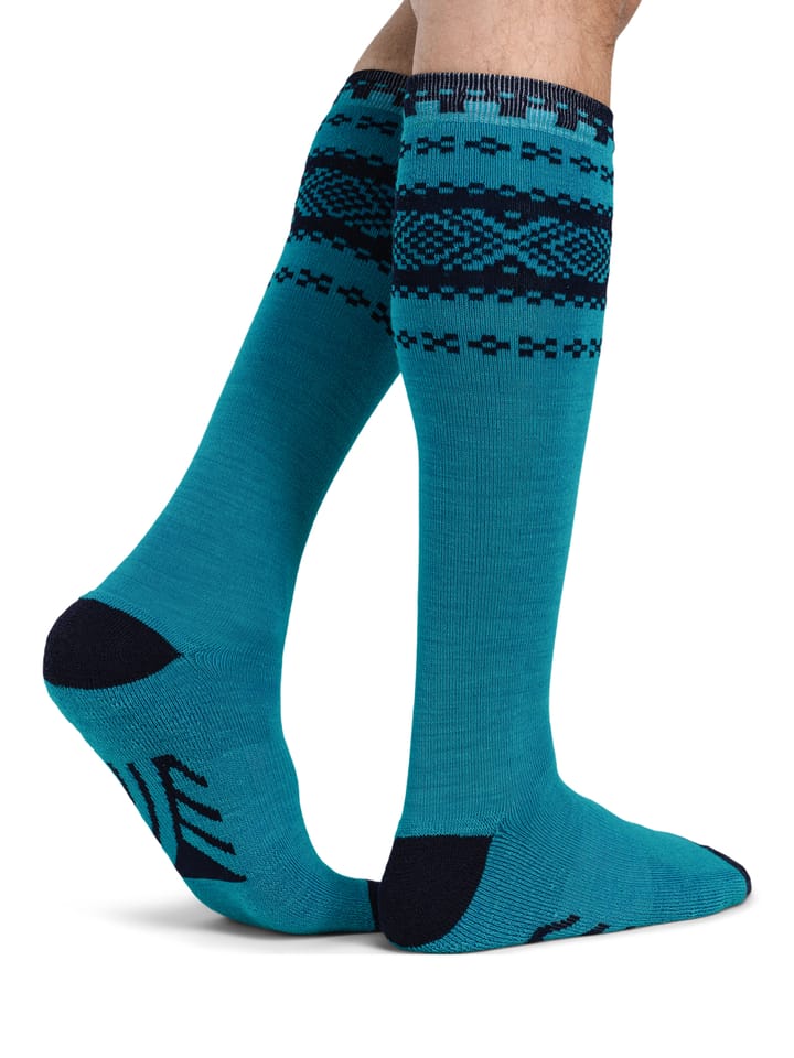 Dale of Norway Cortina Knee Sock Turquoise Navy Dale of Norway