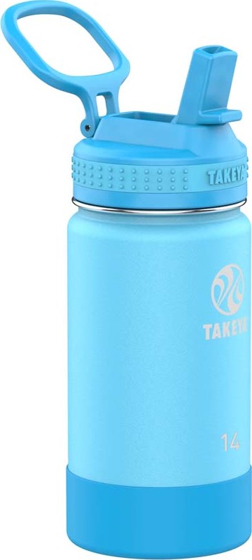 Takeya Kids Actives Straw Insulated Bottle 414ml Sail Blue