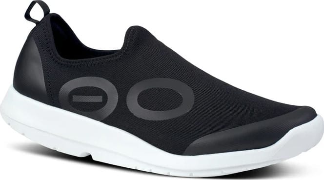 OOFOS Men's Oomg Sport Low Shoe White/Black OOFOS