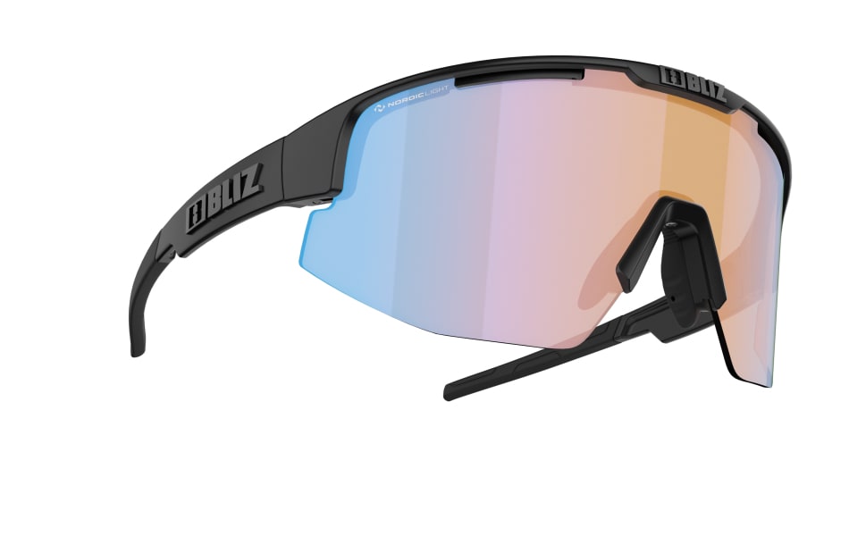 Sunglasses | Matrix Nordic Light Nano Optics Nordic Light Coral - Orange w blue multi + Spare lens: Brown w Silver Mirror | Bliz