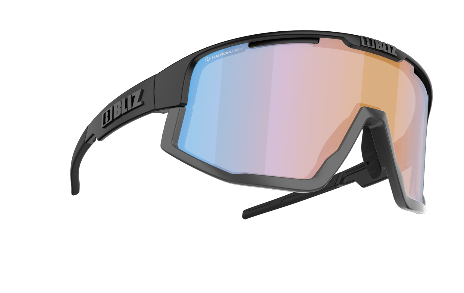 Bliz Fusion Nordic Light Black/NL Coral - Orange Blue M