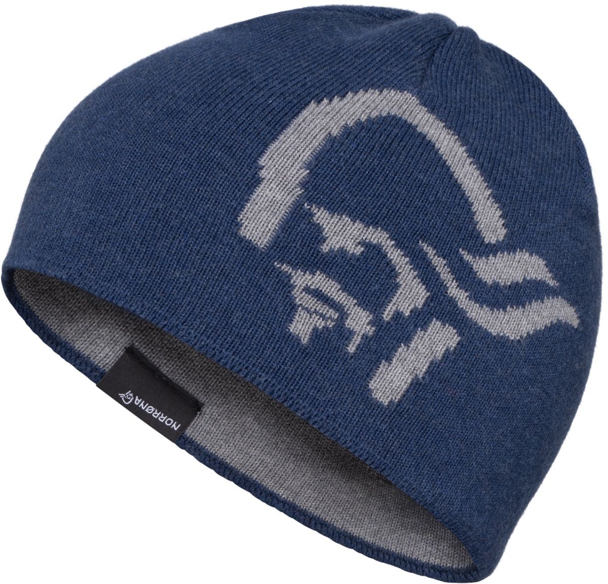 Norrøna /29 Mid Cotton Logo Beanie Indigo Night Melange