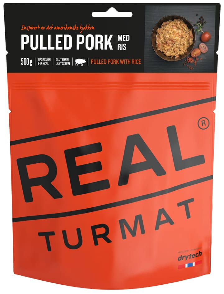 Real Turmat Pulled Pork With Rice 500 g NoColour Real Turmat