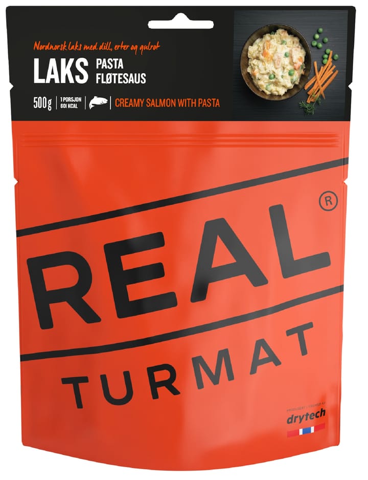 Real Turmat Laks Med Pasta Og Fløtesaus 500g Real Turmat