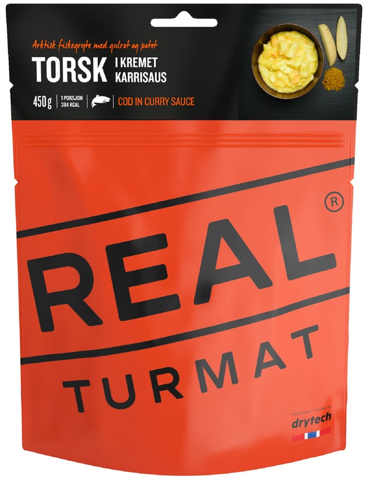 Real Turmat Cod In Curry Sauce Orange Real Turmat