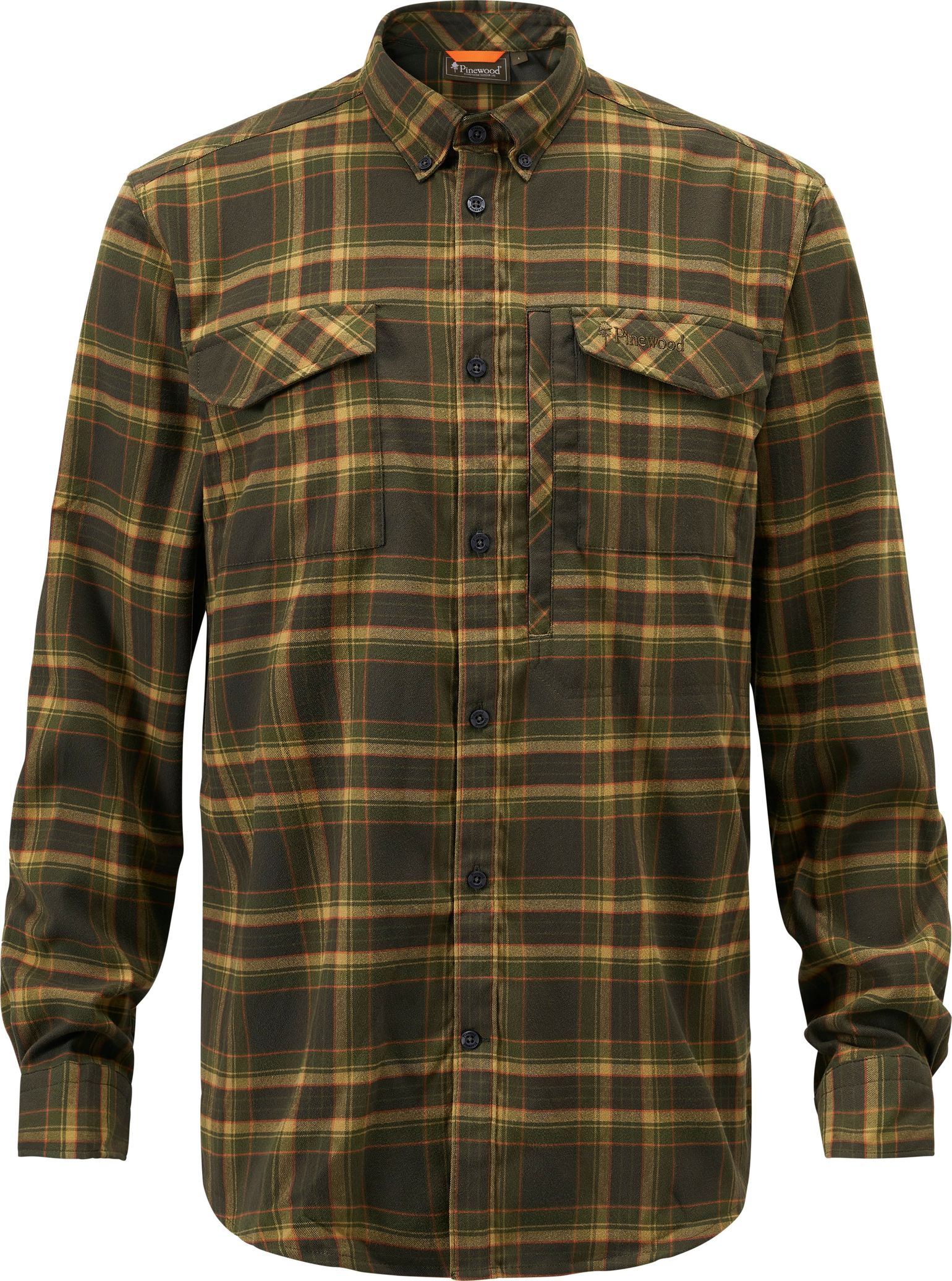 Pinewood Men's Abisko Hiking Flanell Shirt Moss Green