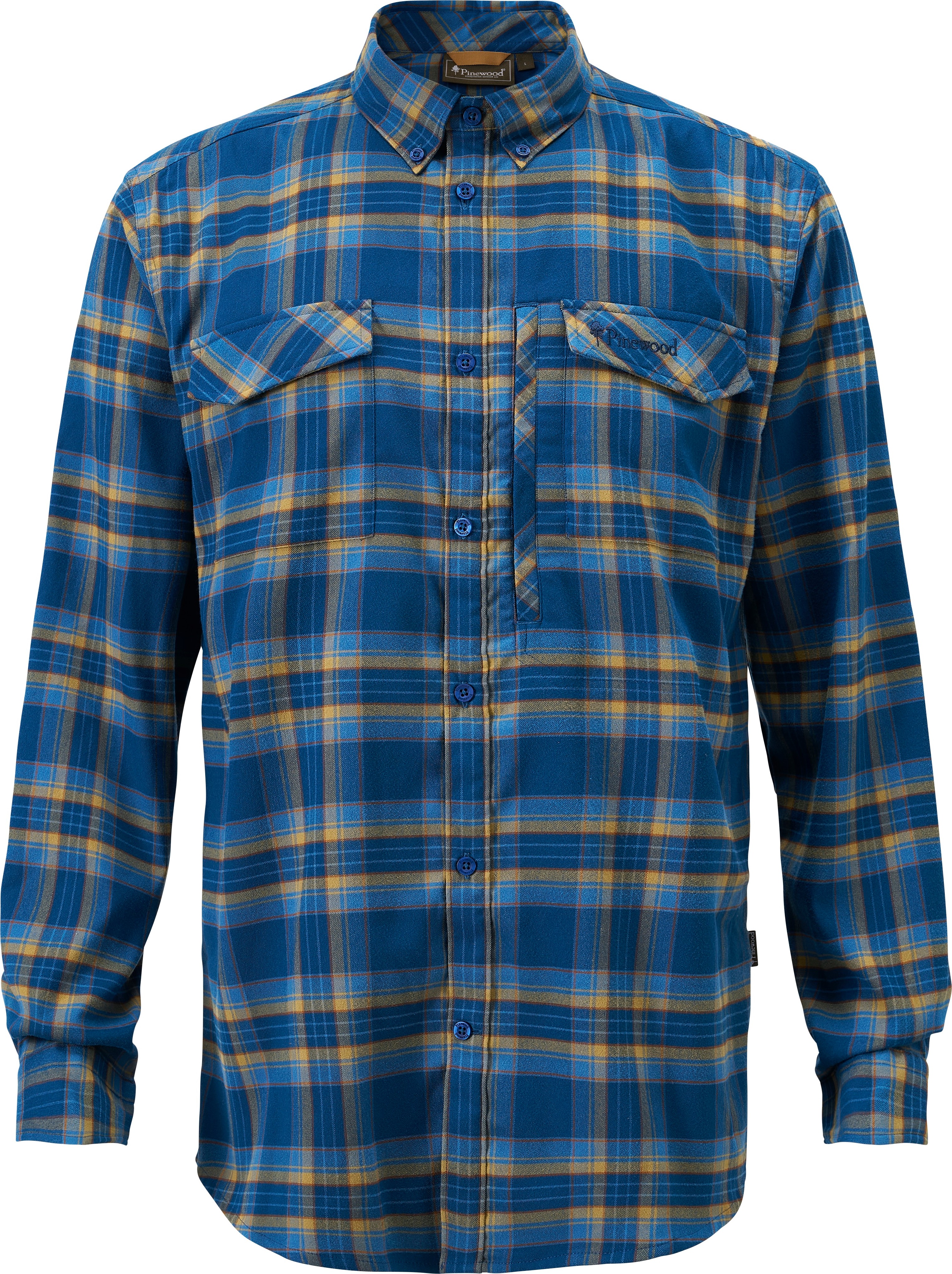 Pinewood Men’s Abisko Hiking Flanell Shirt D.Azur Blue