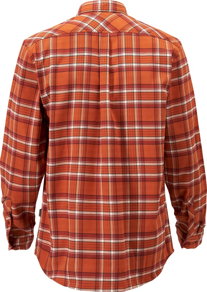 Pinewood Men's Abisko Hiking Flanell Shirt Burned Orange Pinewood