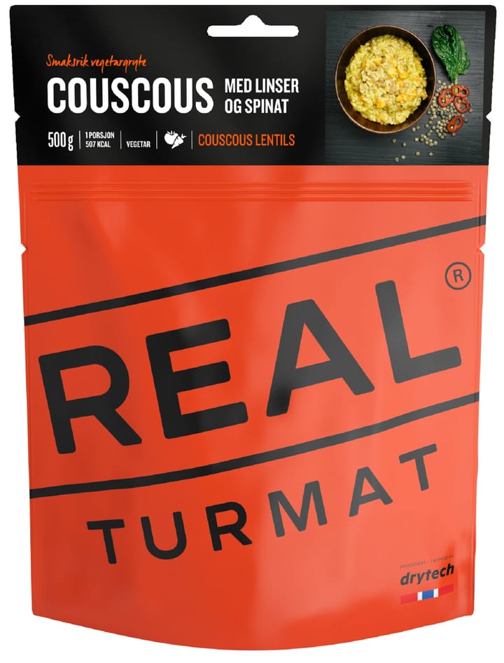 Real Turmat Coscous With Lentils And Spinach Orange Real Turmat