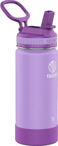 Takeya Kids’ Actives Straw Insulated Bottle 475ml Lilac