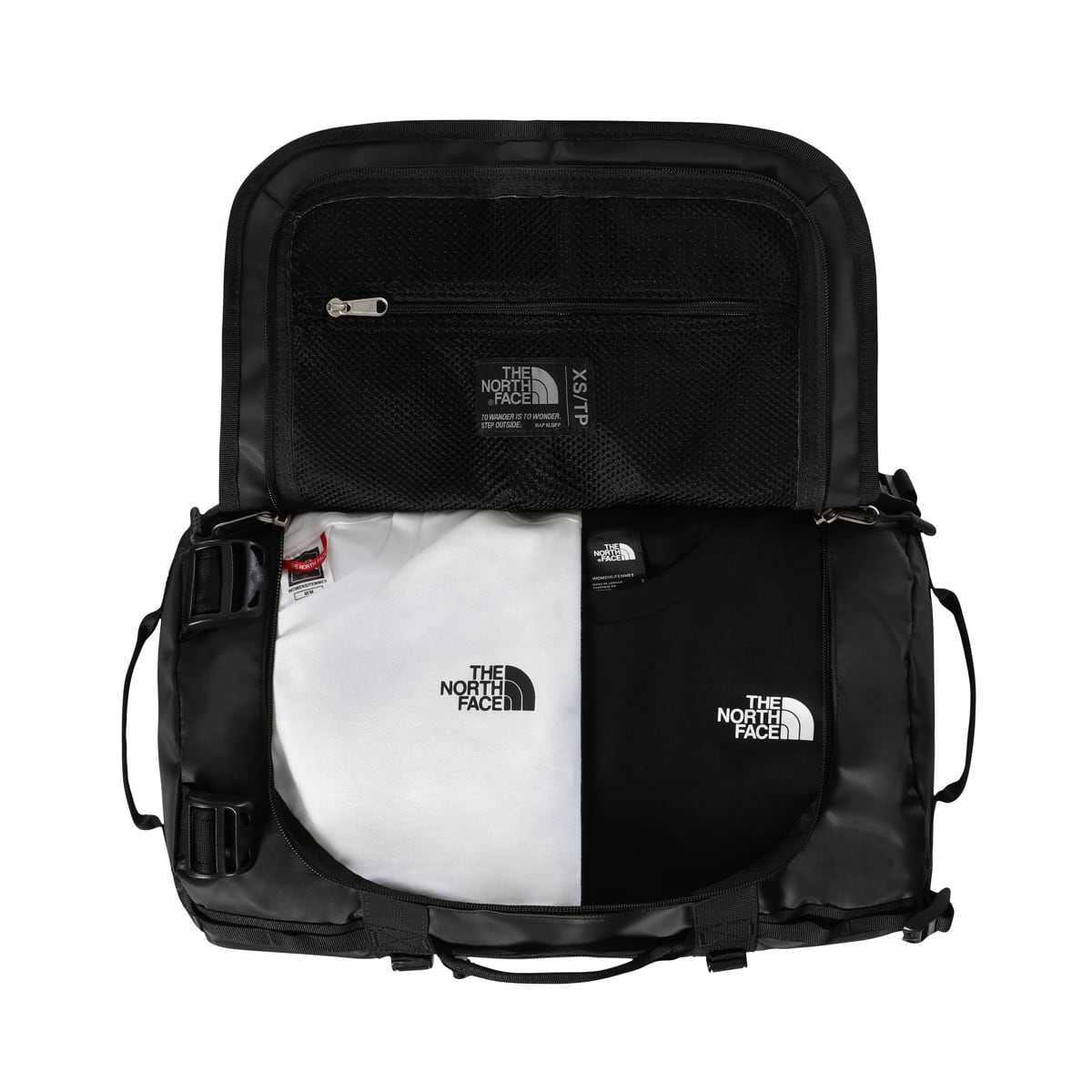 base camp duffel xs tnf black