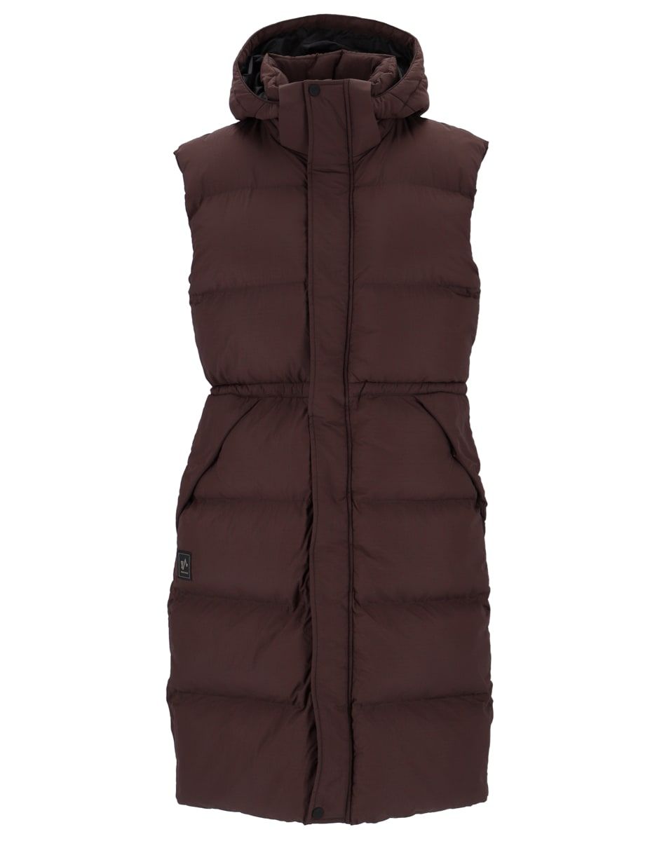 Twentyfour Mode Eva Puffy Vest D Mørk Brun