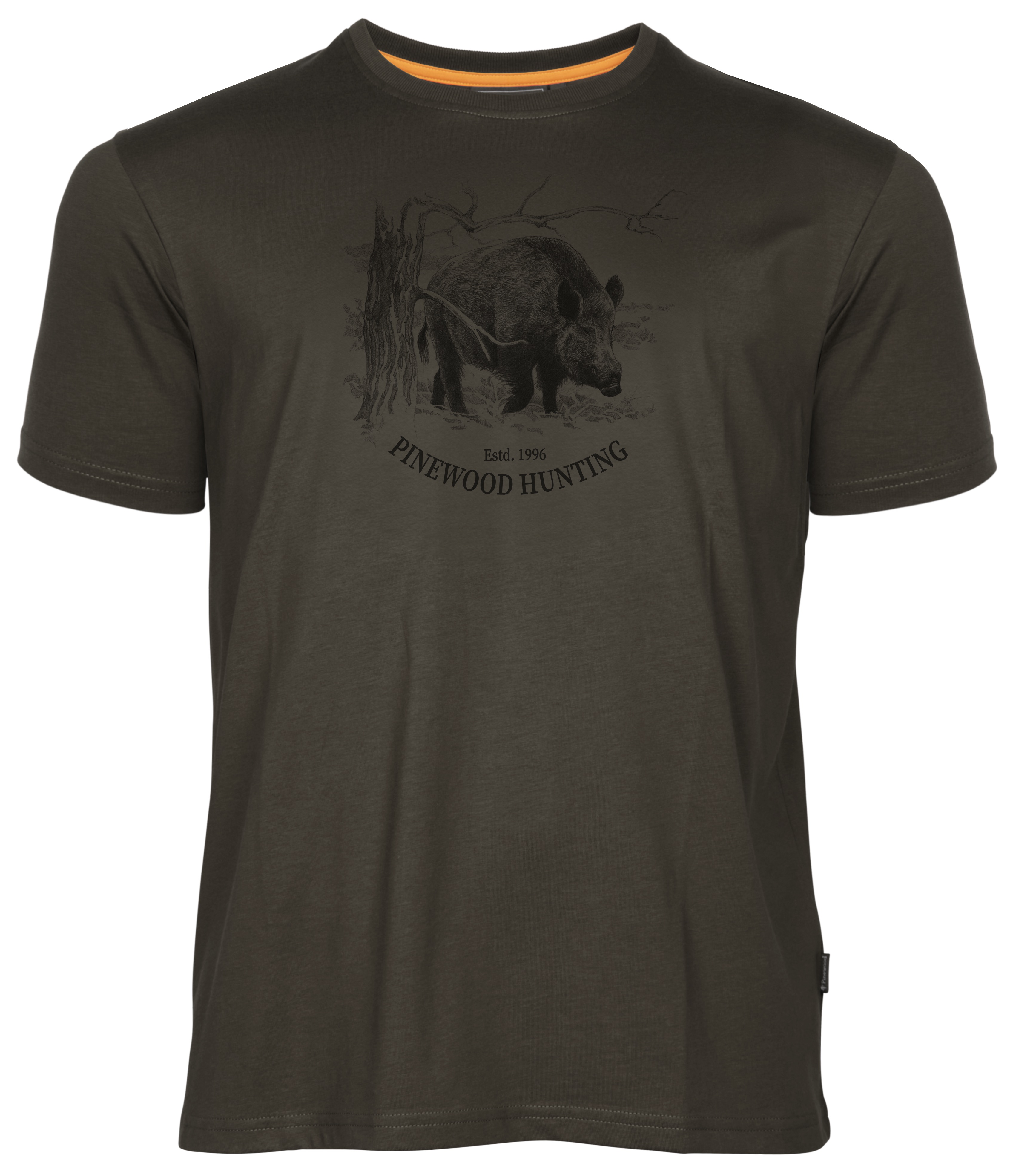 Pinewood Men’s Wild Boar T-Shirt Suede Brown