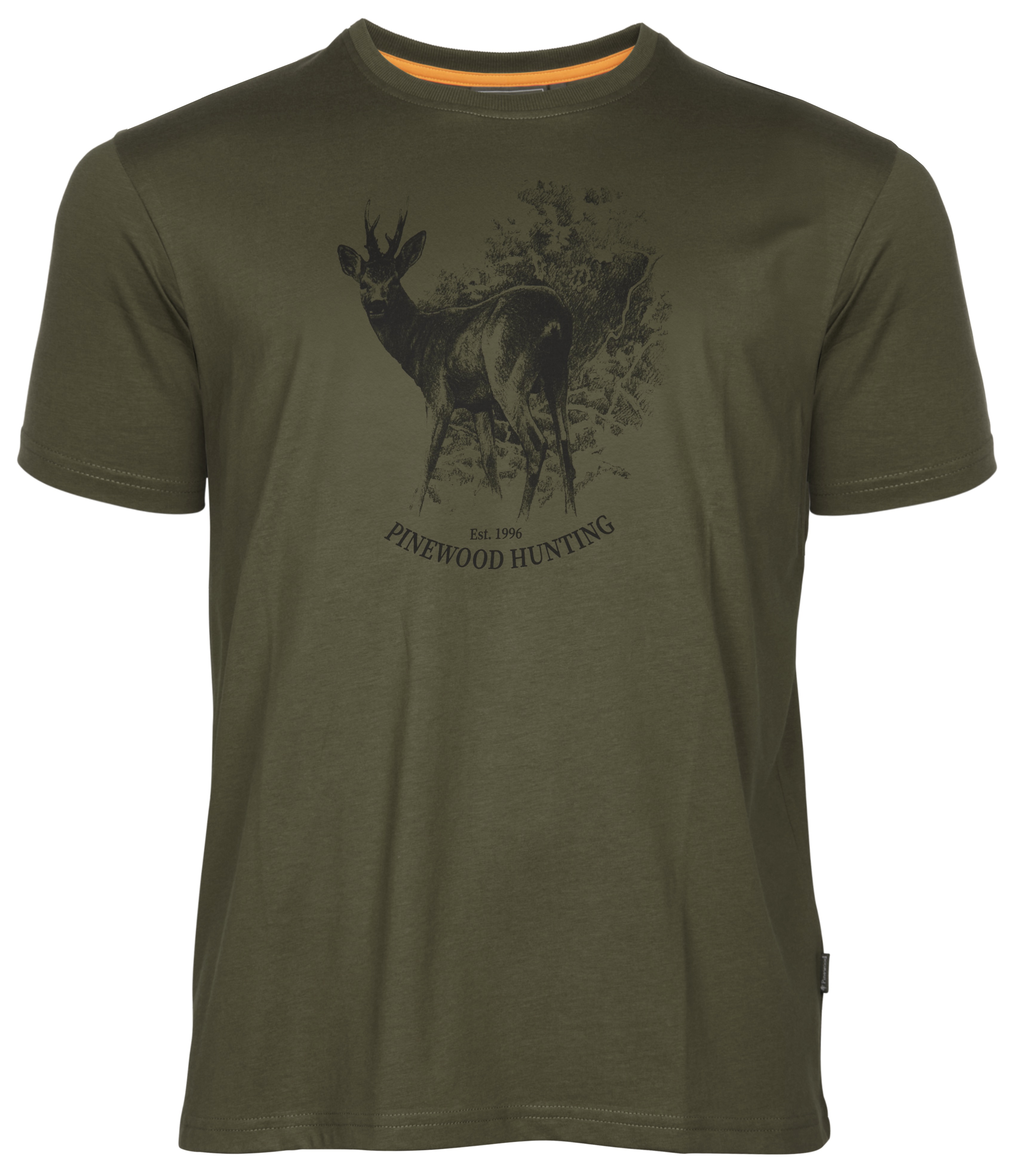 Pinewood Men’s Roe Deer T-Shirt Olive