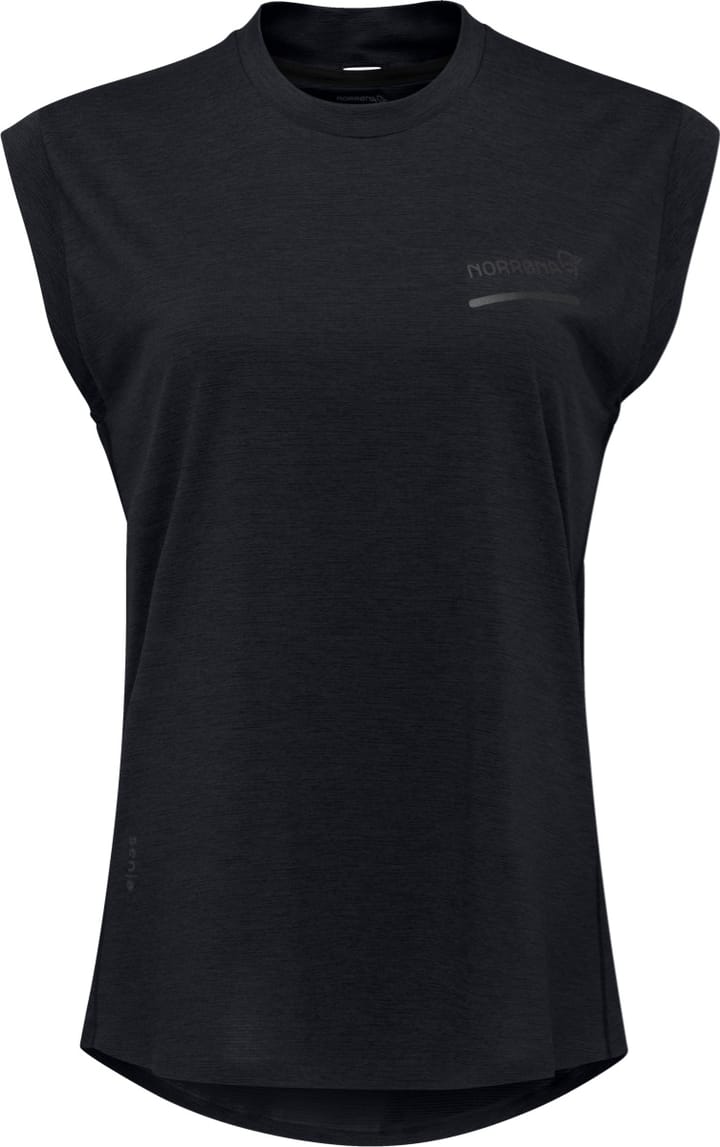 Norrøna Women's Senja Equaliser Sleeveless T-Shirt Caviar Norrøna