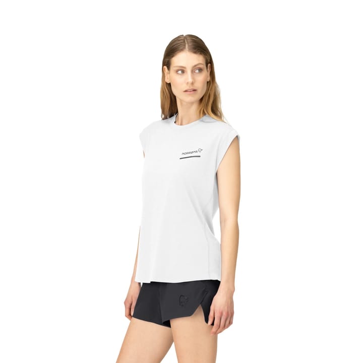 Norrøna Women's Senja Equaliser Sleeveless T-Shirt Snow White Norrøna