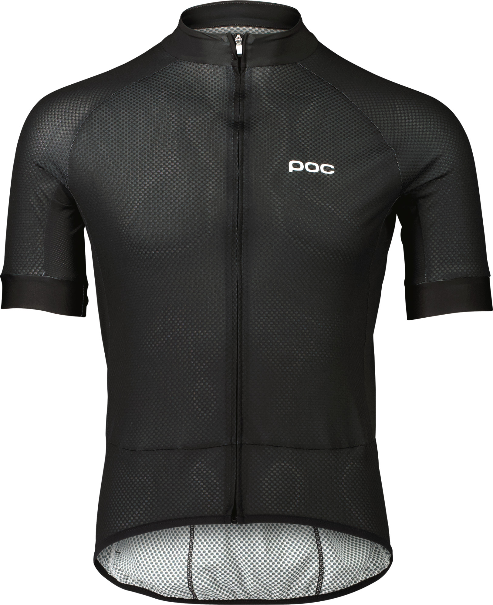 POC Men's Essential Road Logo Jersey Uranium Black/Hydrogen White, S